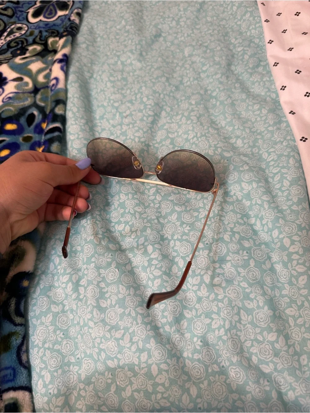 Aviator Sunglasses in Rose Gold - Women's Accessories